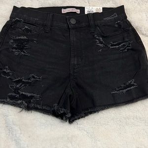 NWT So Girls High Rise Shortie Shorts - Size 9